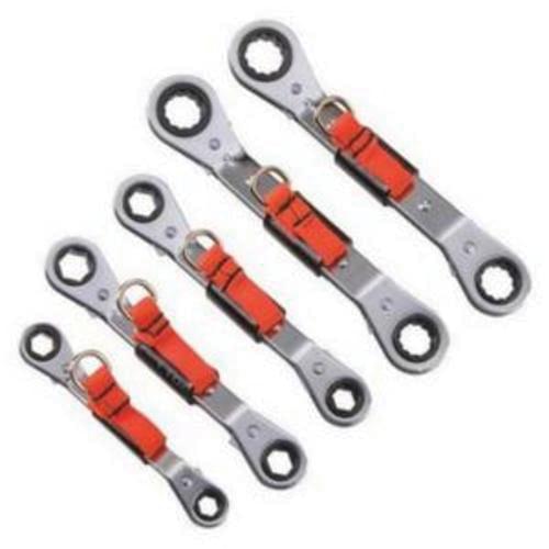 Ratcheting Reversible Tether Ready Double Box End Wrench Set