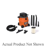 Wet/Dry Vacuum, 12 A, 16 gal Tank, 6.5 hp Power Rating, 230 VAC