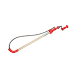 Toilet Auger With Bulb Head, Heavy Duty Cable, 6 ft