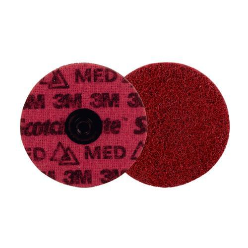 Scotch-Brite, Roloc, Precision Surface Conditioning Disc PN-DS, Medium, TS, 4 in (101.6 mm), 25/Inner, 100/Case, Dispenser Pack