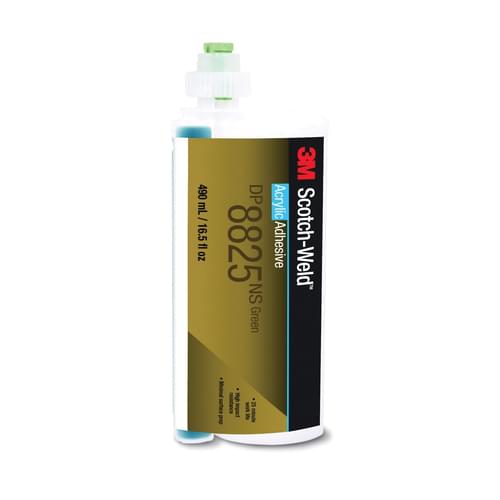 Scotch-Weld, Low Odour Acrylic Adhesive, DP8825NS, green, 17.25 fl. oz. (490 ml)