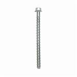 Heavy Duty Screw Anchor, 3/8 in Dia, 6 in OAL, Hex Washer Head Drive