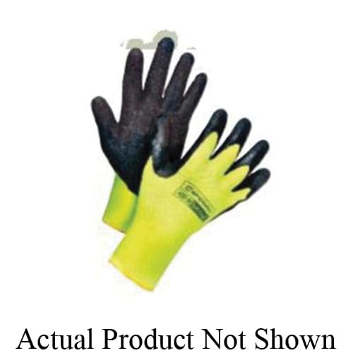 Sperian by Honeywell Tuff-Coat; 400 Medium Weight General Purpose Gloves Black/Hi-Viz Yellow