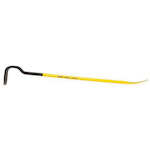  Gooseneck Wrecking Bar, Beveled/Claw Tip, 24 in OAL, Spring Steel