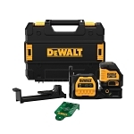 Cordless Cross Line Laser, 1/8 ft at 100 ft Accuracy, 20 V, Li-Ion Battery