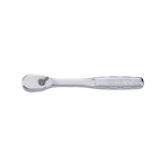 Head Ratchet, 1/4 in Drive Pear Head 4 5-21/32 in OAL, Vanadium Steel, Polished Chrome