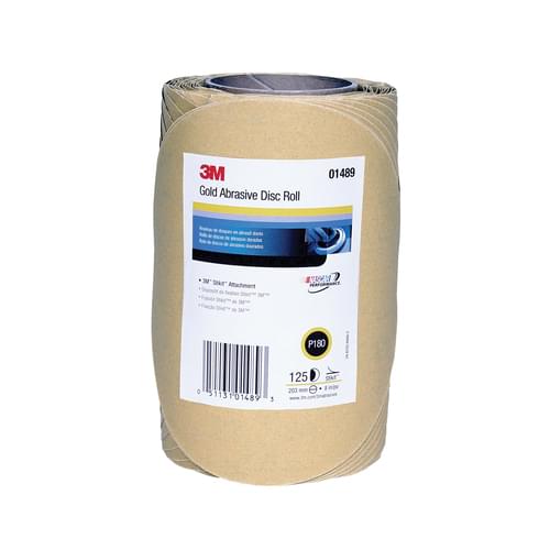 Stikit, Gold Disc Roll, 236U, 01489, P180, C-weight, 8 in (20.32 cm)