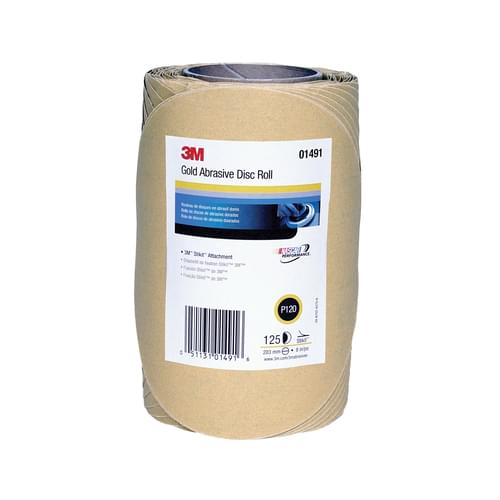 Stikit, Gold Disc Roll, 236U, 01491, P120, C-weight, 8 in (20.32 cm)