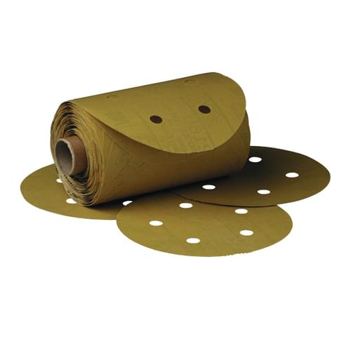 Stikit, Gold Paper Dust Free Disc Roll, 216U, P220, 5 in x NH (127 mm x NH)