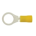K-Spec Series Insulated Ring Terminal, 12 to 10 AWG Conductor, PVC, Yellow