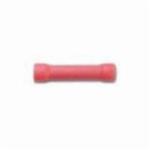 Economy Butt Connector, 22 to 18 AWG Conductor, Brass, Red