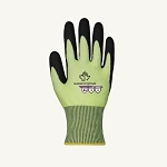 High Visibility Gloves, 9, Knit Wrist Cuff, Resists: Abrasion/Cut/Puncture