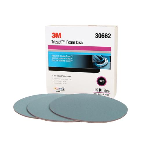 Hookit, Trizact, Foam Disc, 443SA, 30662, 5000, 6 in (15.24 cm)