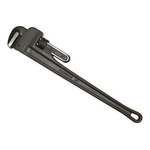 Pipe Wrench, 3 in Pipe, 24 in OAL, Gray Aluminum Handle