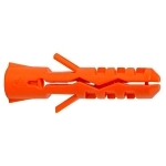 Wall Anchor, 6 mm Drill, 6 to 8 in Screw, 1-1/8 in OAL, Nylon