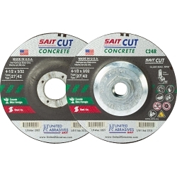 Depressed Center Wheel, 4-1/2 in Dia x 3/32 in THK