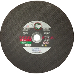 Ductile; Type 1 Burr Free Portable Saw Cut-Off Wheel, 12 in Dia x 1/8 in THK