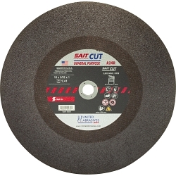 Type 1 Burr Free Stationary Saw Cut-Off Wheel, 14 in Dia x 1/8 in THK