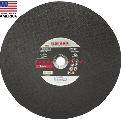 Iron Worker; Type 1 Fast Cut Straight Cut-Off Wheel, 14 in Dia x 3/32 in THK