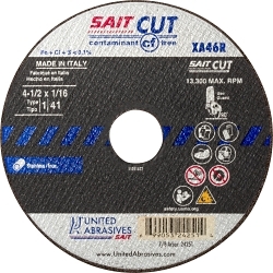 Thin High Speed Cut-Off Wheel, 5 in Dia x 1/16 in THK