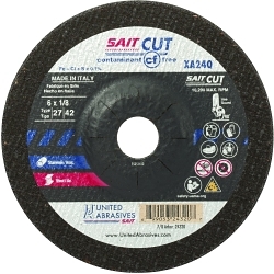 Contaminant-Free Depressed Center Wheel, 4-1/2 in Dia x 1/8 in THK