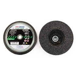 C16 Type 11 Cup Wheel, 4 in Dia x 2 in THK, C16 Grit, Silicon Carbide Abrasive