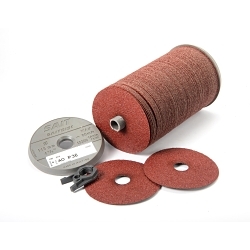 Coated Abrasive Fiber Disc, 5 in Dia Disc