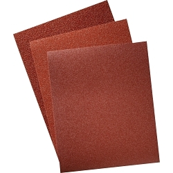 Sanding Sheet, 11 in L x 9 in W, 40 Grit, Aluminum Oxide Abrasive, Paper Backing