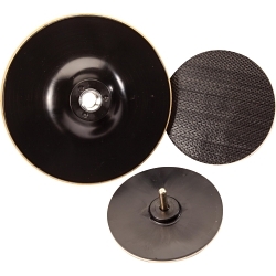 Backing Pad, 4-1/2 in Dia Pad, Hook and Loop Attachment