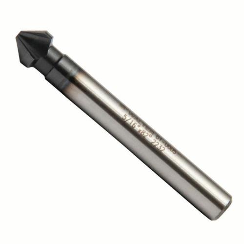  Tool Countersink, 5/16 in Dia Body, 1/4 in Dia Shank, 82 deg Included Angle, HSS