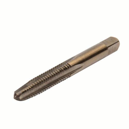  Hand Tap, 1/4-20 Thread, Taper Chamfer, 3 or 4 Flutes, Bronze, HSS