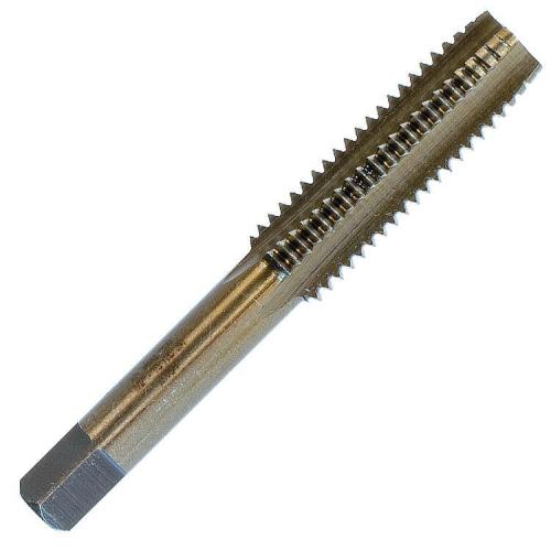  Hand Tap, 1/2-13 Thread, Plug Chamfer, 3 or 4 Flutes, Bronze, HSS