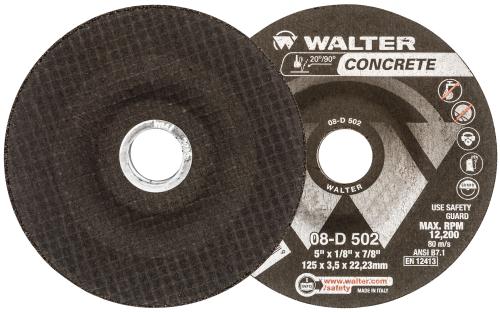 5X1/8X7/8 C-24 Grinding Wheel, Concrete