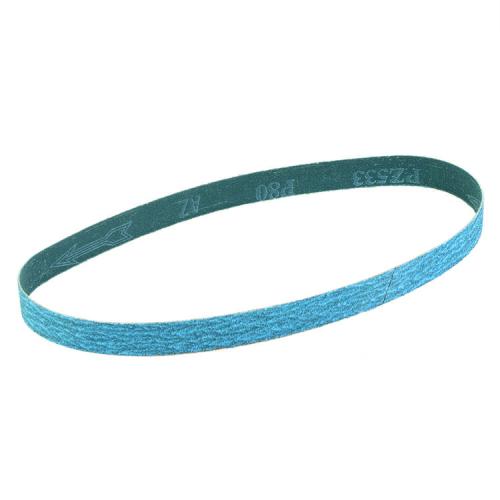 Extra Heavy Duty Sanding Belt, 3/4 in W Belt x 24 in L, 80 Grit, Zirconia Alumina Abrasive