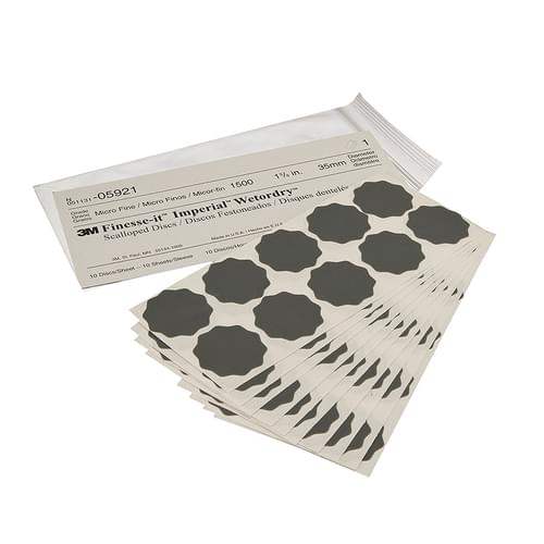 Finesse-it, Imperial, Wetordry, Scallop Disc 05921, 1500A, 1 3/8 in (3.51 cm)