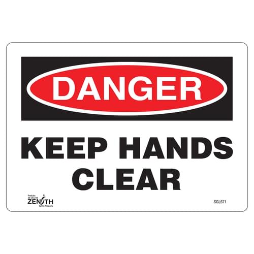 English Equipment Sign