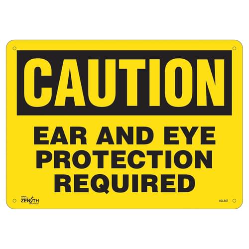 English Personal Protection Sign