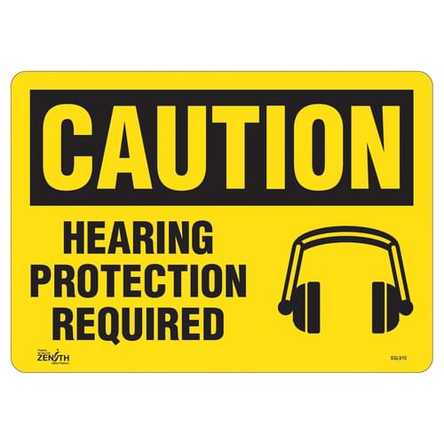 English Personal Protection Sign