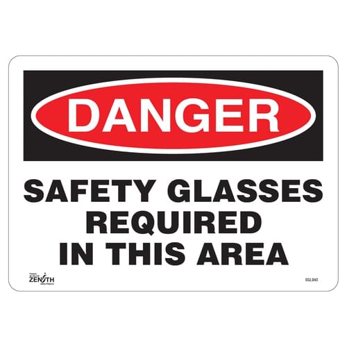 English Personal Protection Sign