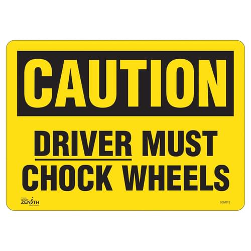 English Industrial Traffic Sign