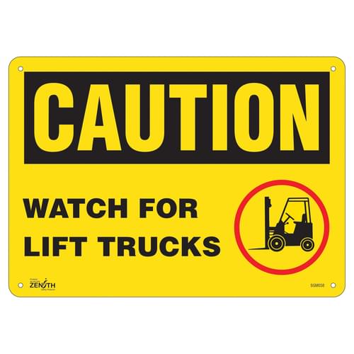 English Industrial Traffic Sign