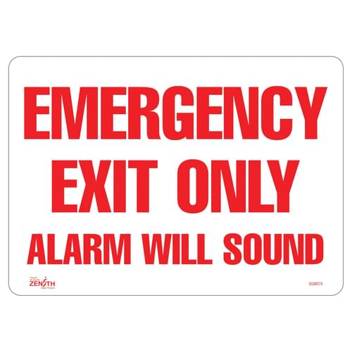 English Facility Sign