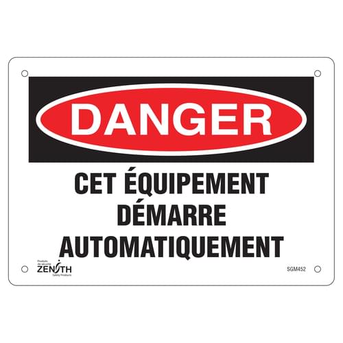 French Equipment Sign