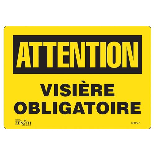 French Personal Protection Sign