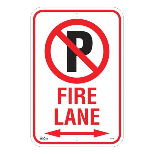 English Fire and Emergency Sign