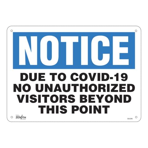 Admittance and Exit Sign
