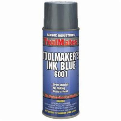 Toolmaker's Ink, 16 oz Aerosol Can, Blue, 0.72