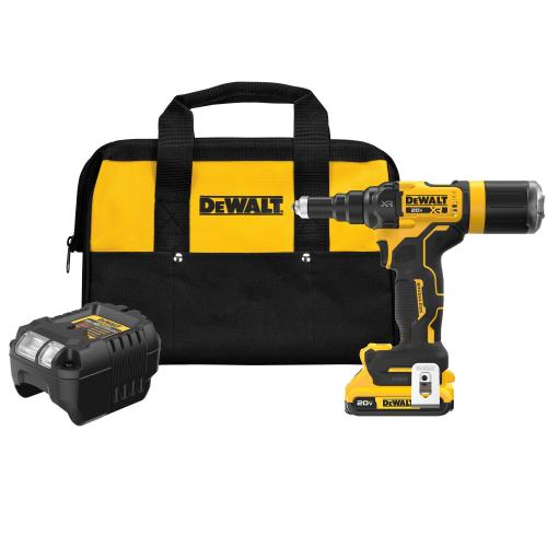 Brushless Cordless Rivet Tool, 3/16 in Rivet, 20 V