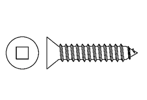 #10 x 1/2" Flat SKT Tapping