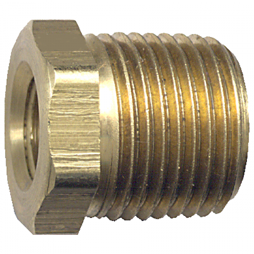 Bushing 3/4" x 1/4" Brass Hex